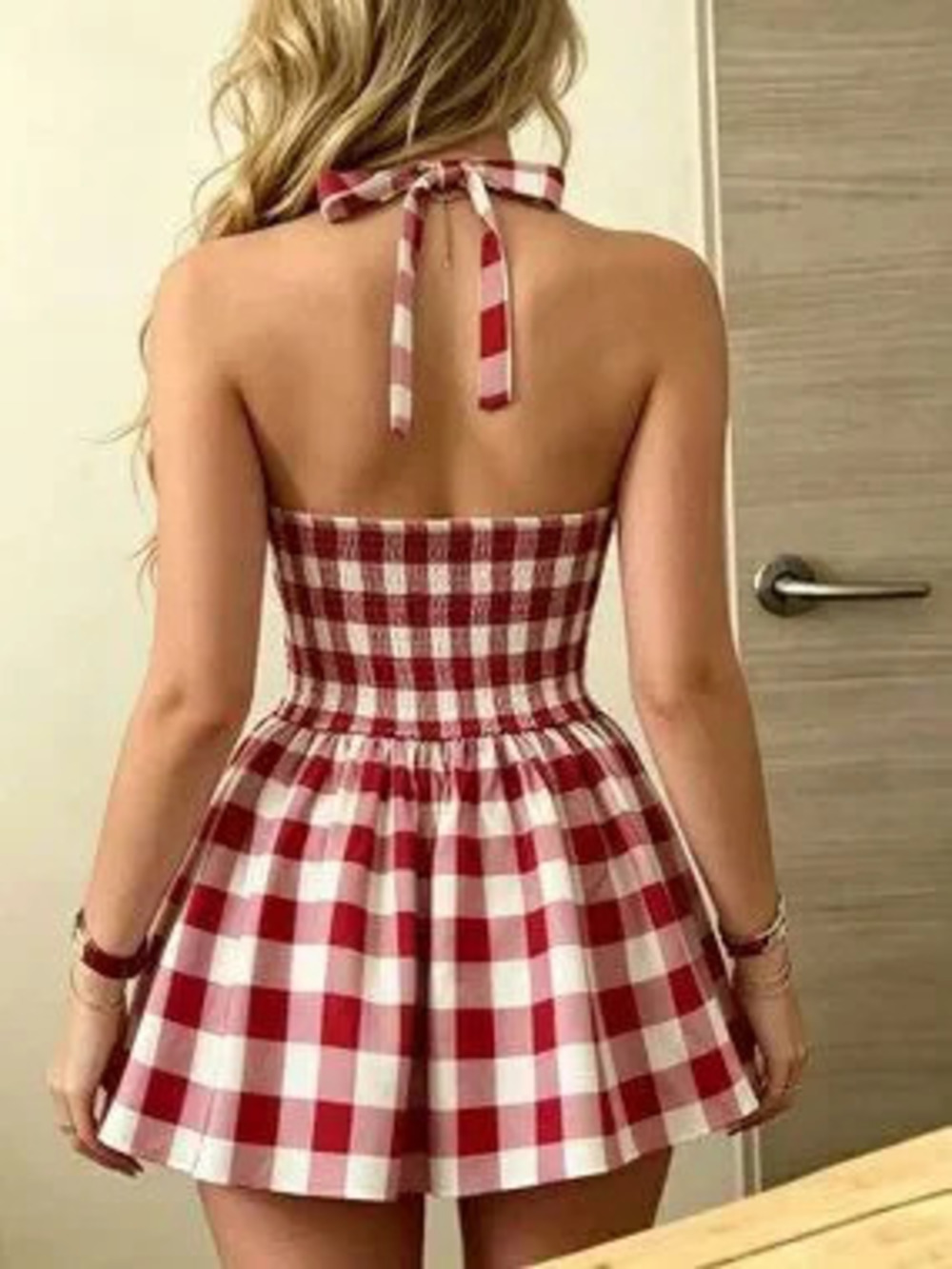 Multicolor Elegant Women's Chic Flared Mini Sundress